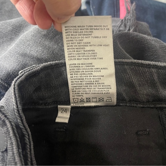 L’Agence High Line High Rise Skinny Jean in Night Destruction Women’s 24 - Picture 11 of 12